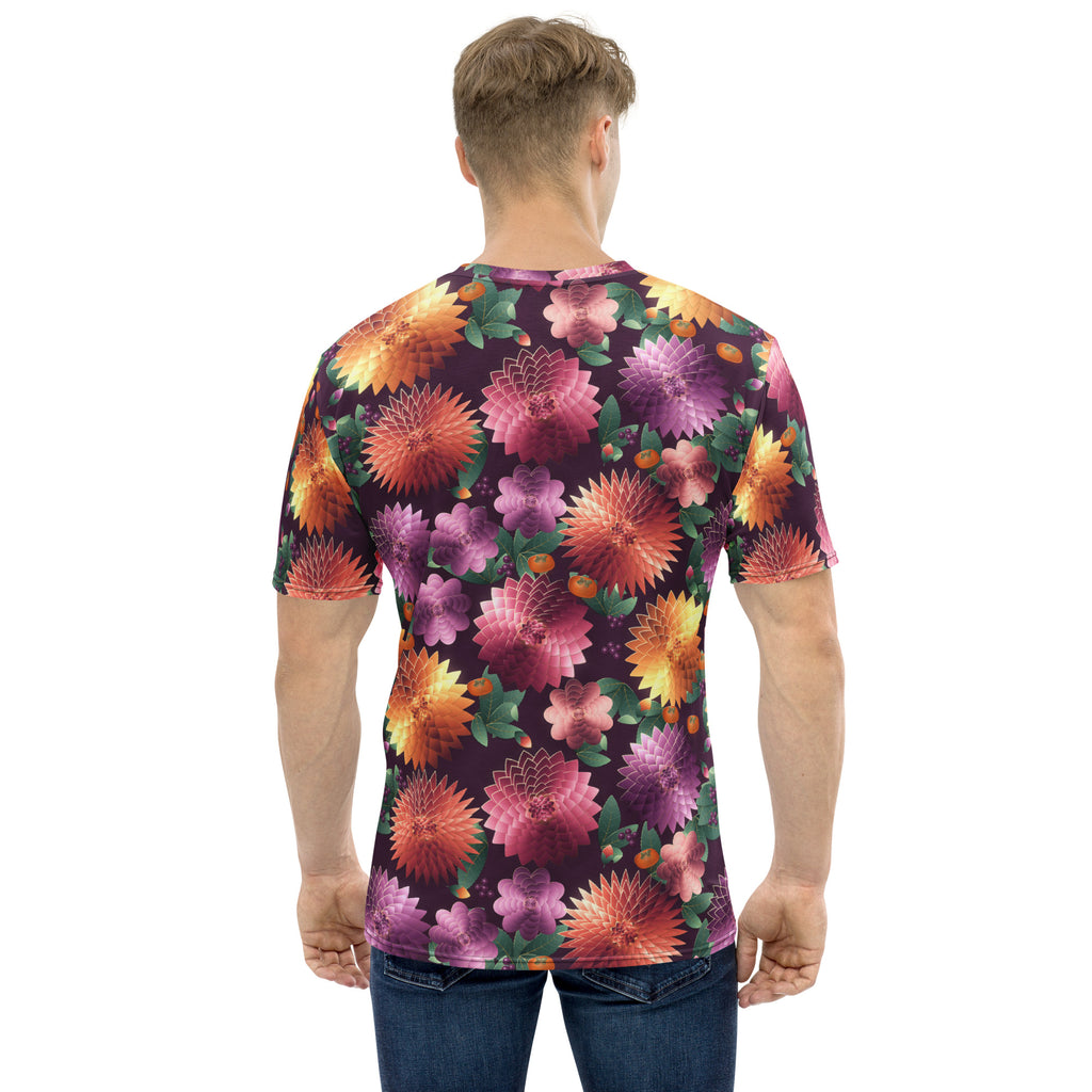Plum Noir all-over print tee, view 2