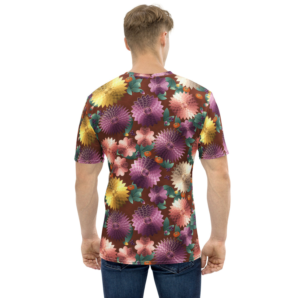 Plum Noir Rust all-over print tee, view 2