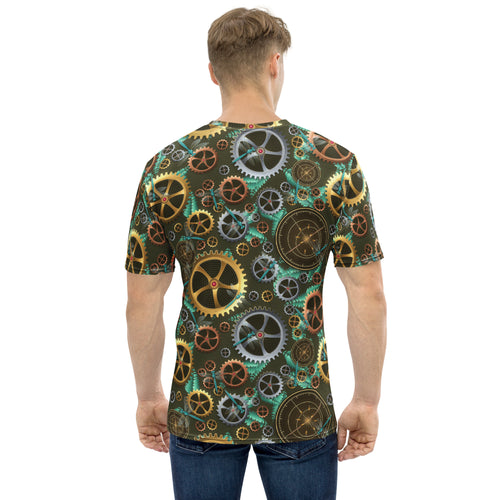 Clockwork Botanica all-over print tee, view 2