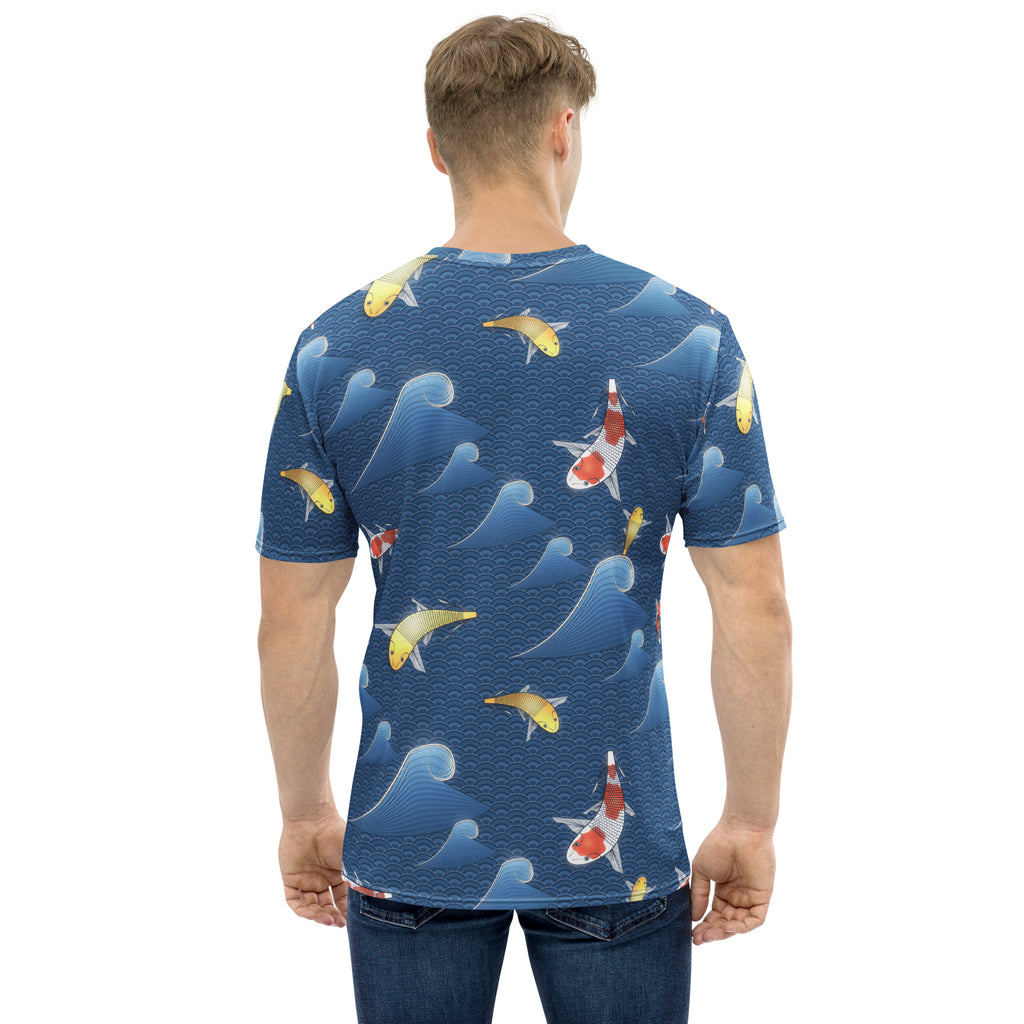 Koi Seigaiha all-over print tee, view 2