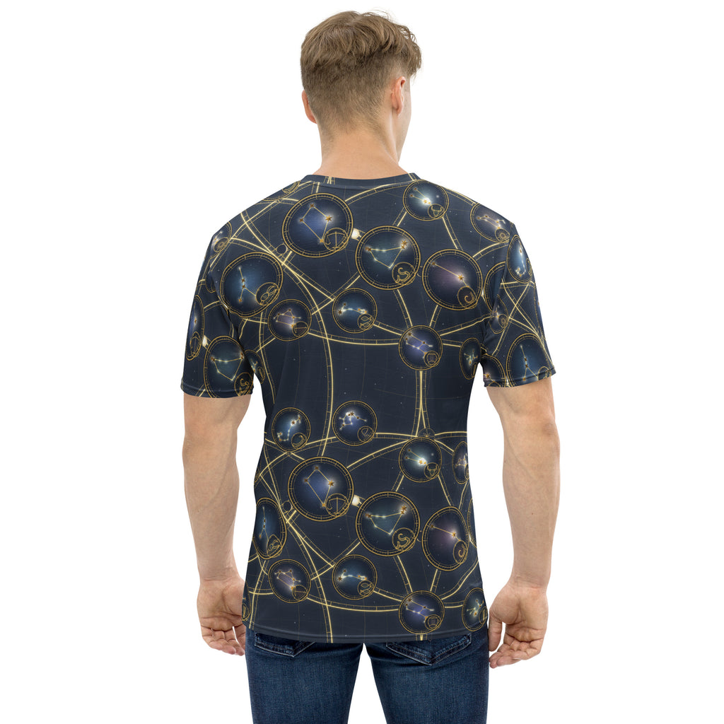 Zodiac Wheel all-over print tee, view 2