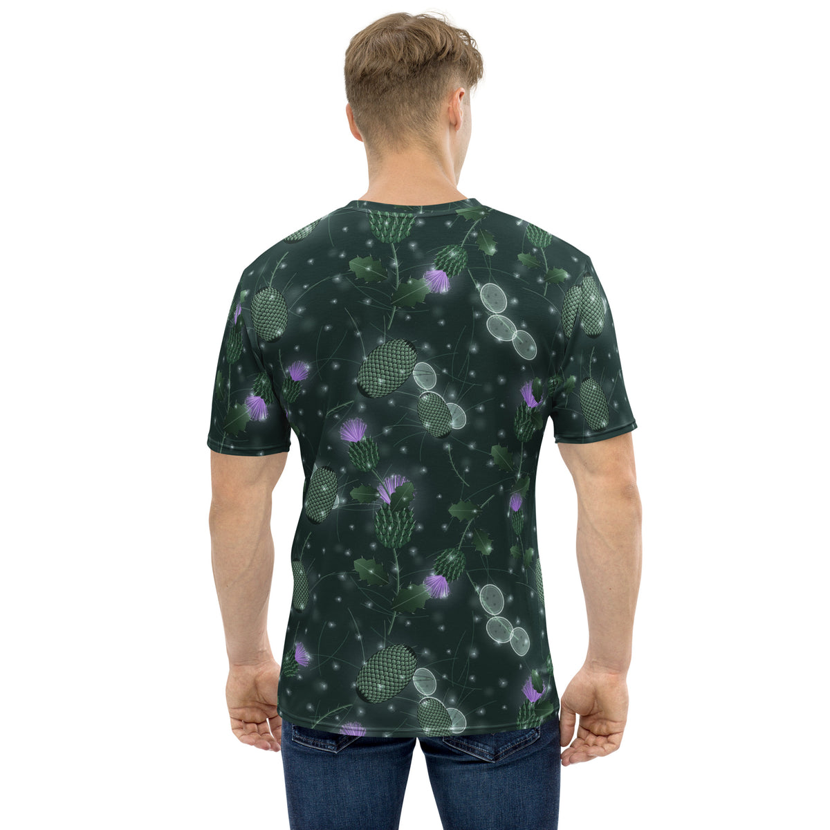 Thistle and Teasel all-over print tee, view 2
