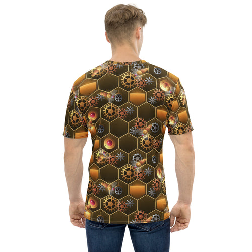 Clockwork Hive all-over print tee, view 2