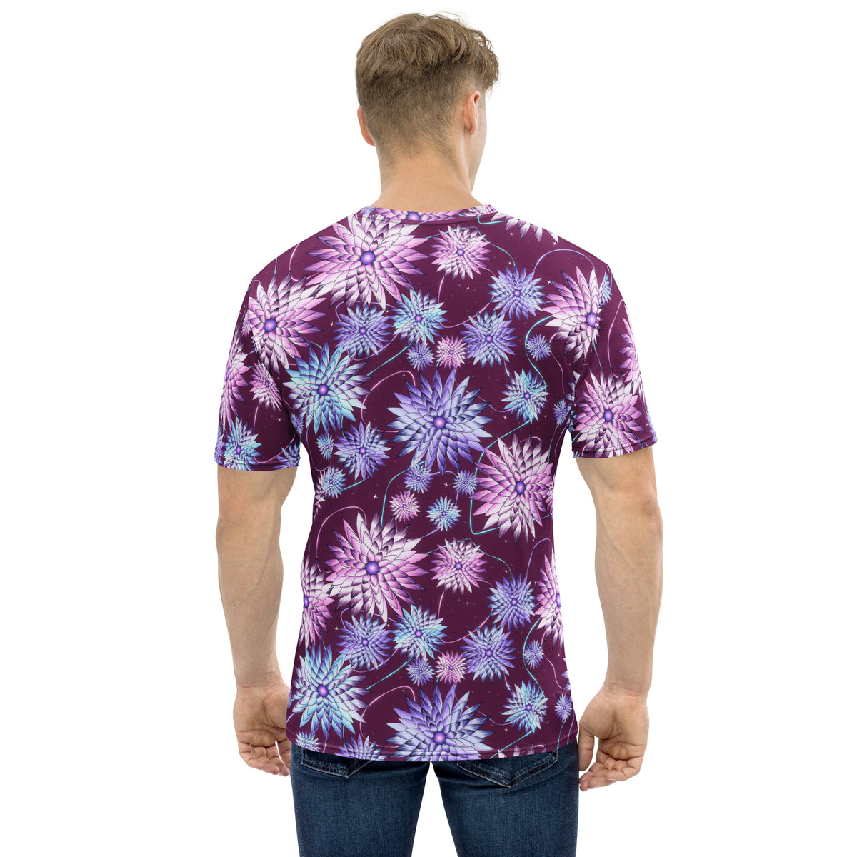 Cyber Bloom all-over print tee, view 2