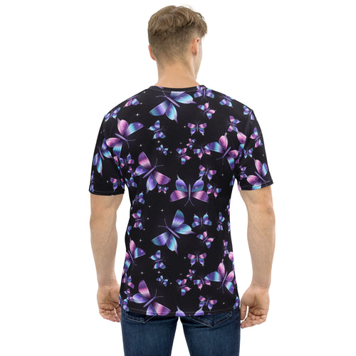 Chrome Butterflies Black all-over print tee, view 2