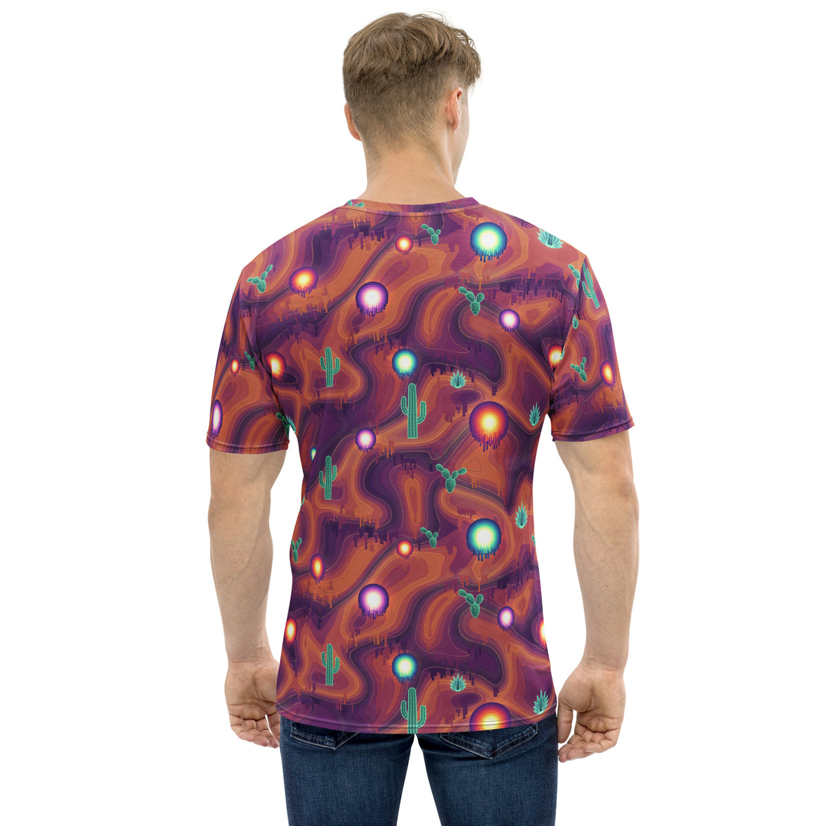 Melting Canyon all-over print tee, view 2