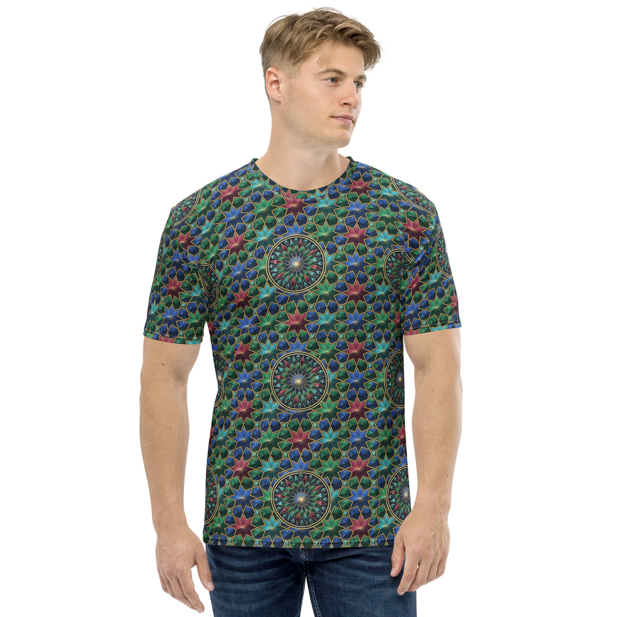 Alhambra Lattice all-over print tee, view 1
