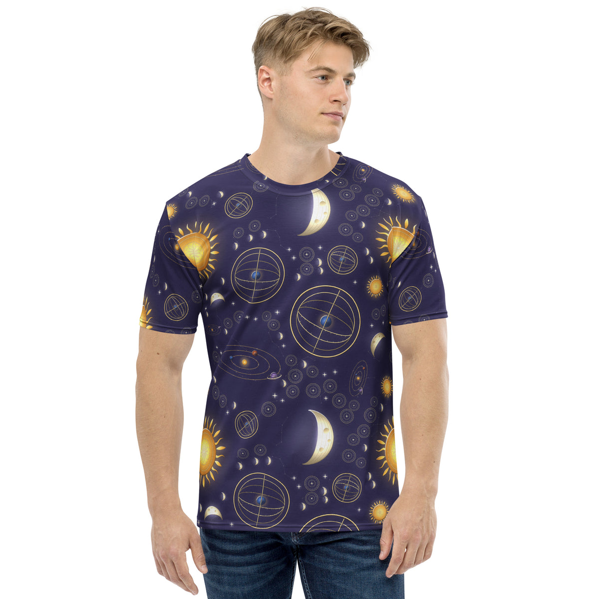Celestial Orrery all-over print tee, view 1
