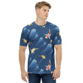 Koi Seigaiha all-over print tee, view 1