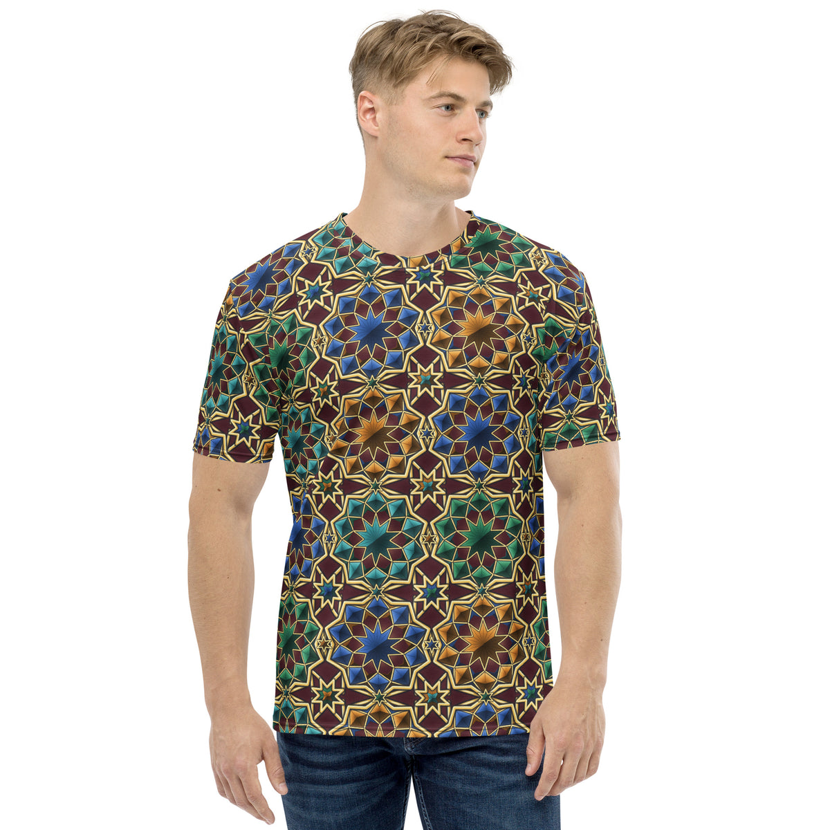Star Lattice all-over print tee, view 1