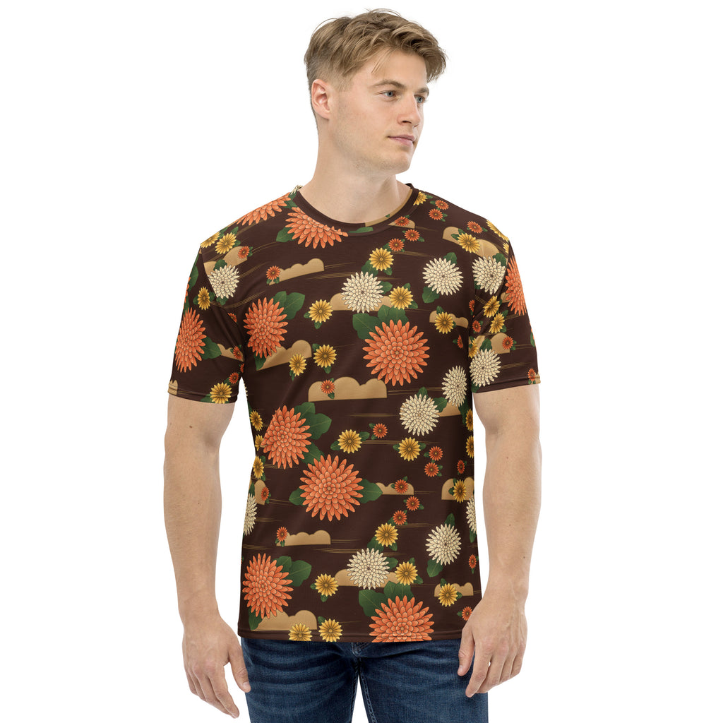 Chrysanthemum Kiku all-over print tee, view 1