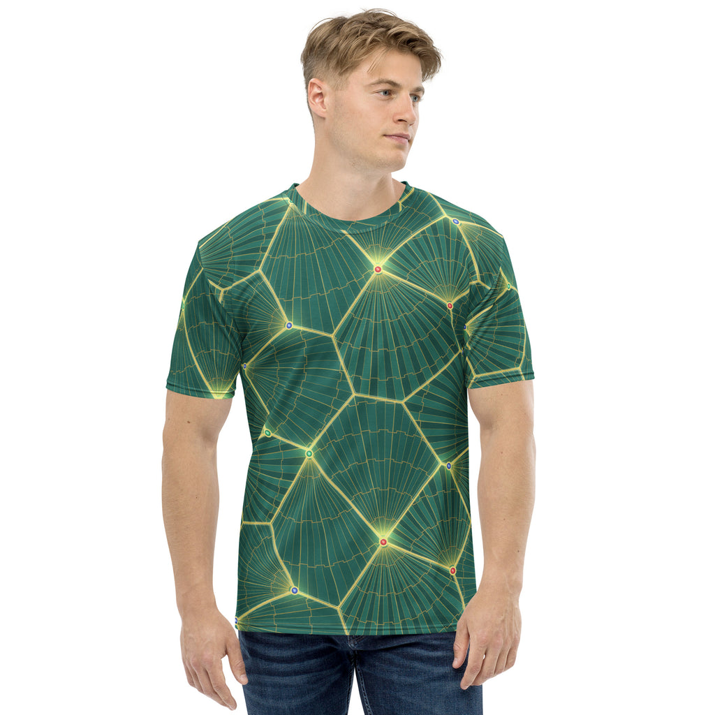 Deco Mosaic all-over print tee, view 1