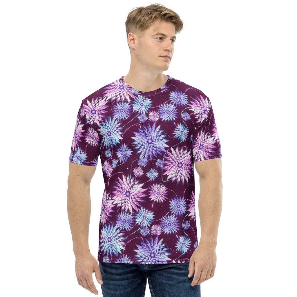 Cyber Bloom all-over print tee, view 1
