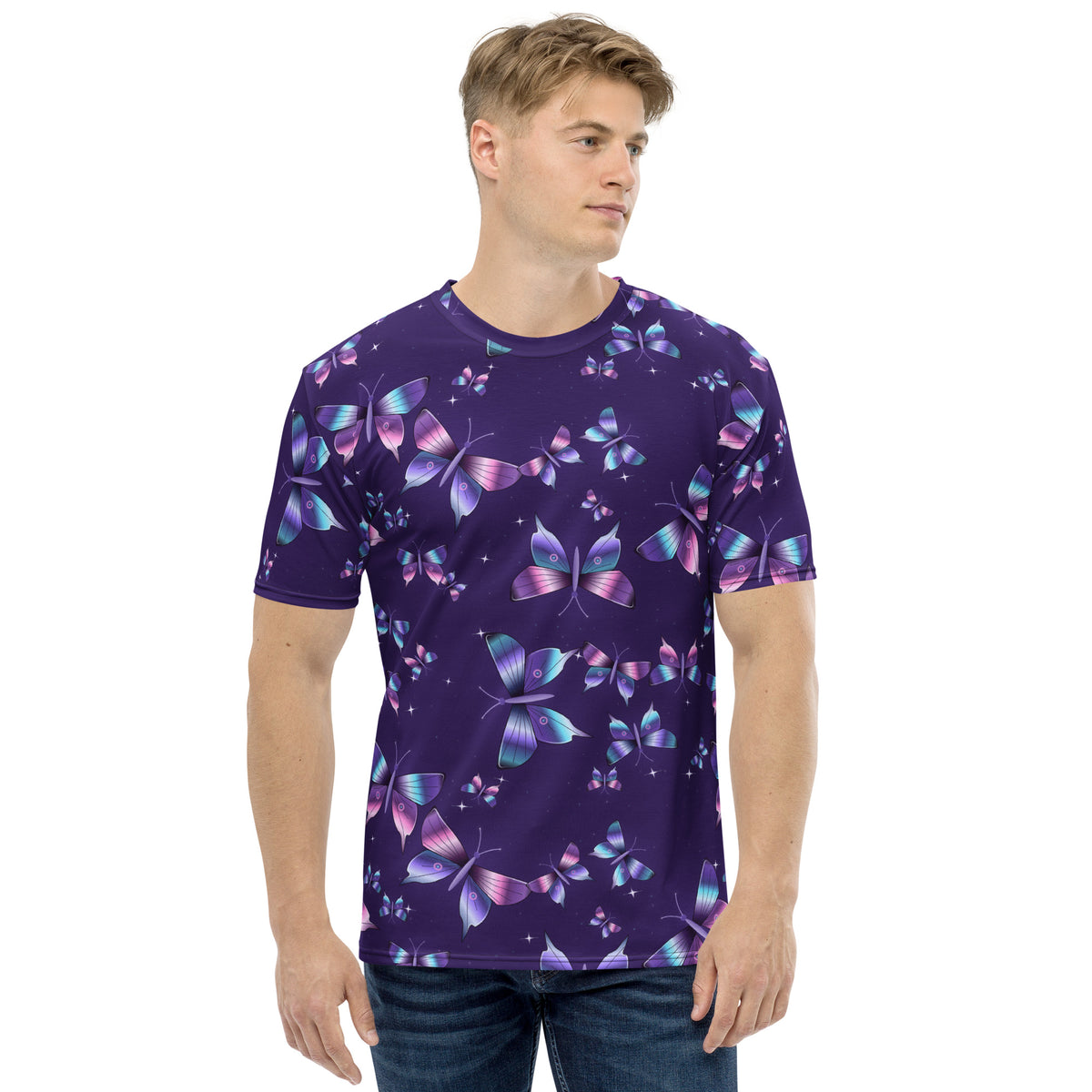 Chrome Butterflies all-over print tee, view 1