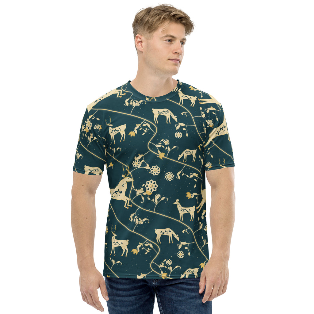Winter Folk all-over print tee, view 1