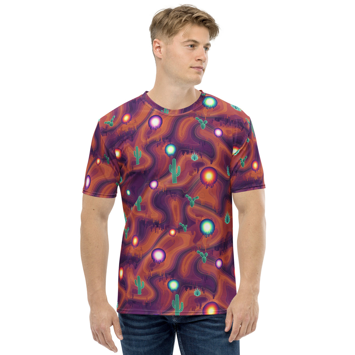Melting Canyon all-over print tee, view 1