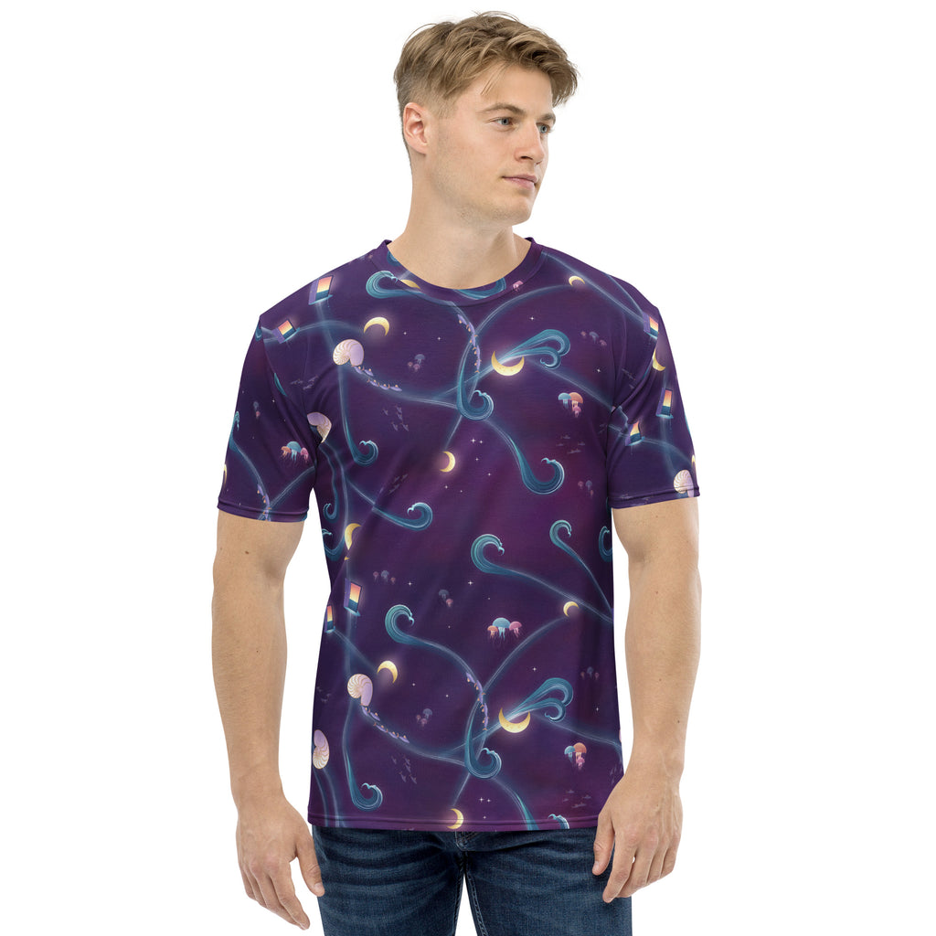 Dream Tide all-over print tee, view 1