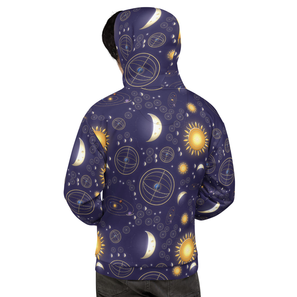 Celestial Orrery all-over print hoodie, view 2