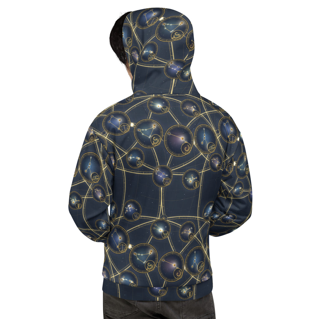 Zodiac Wheel all-over print hoodie, view 2