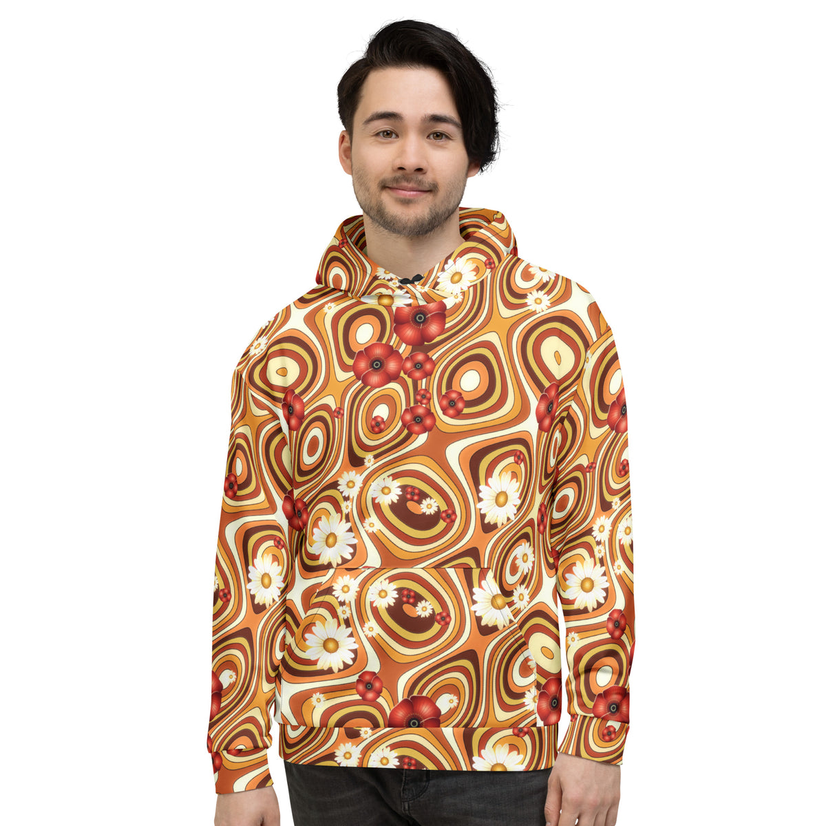 Trip Garden all-over print hoodie, view 3