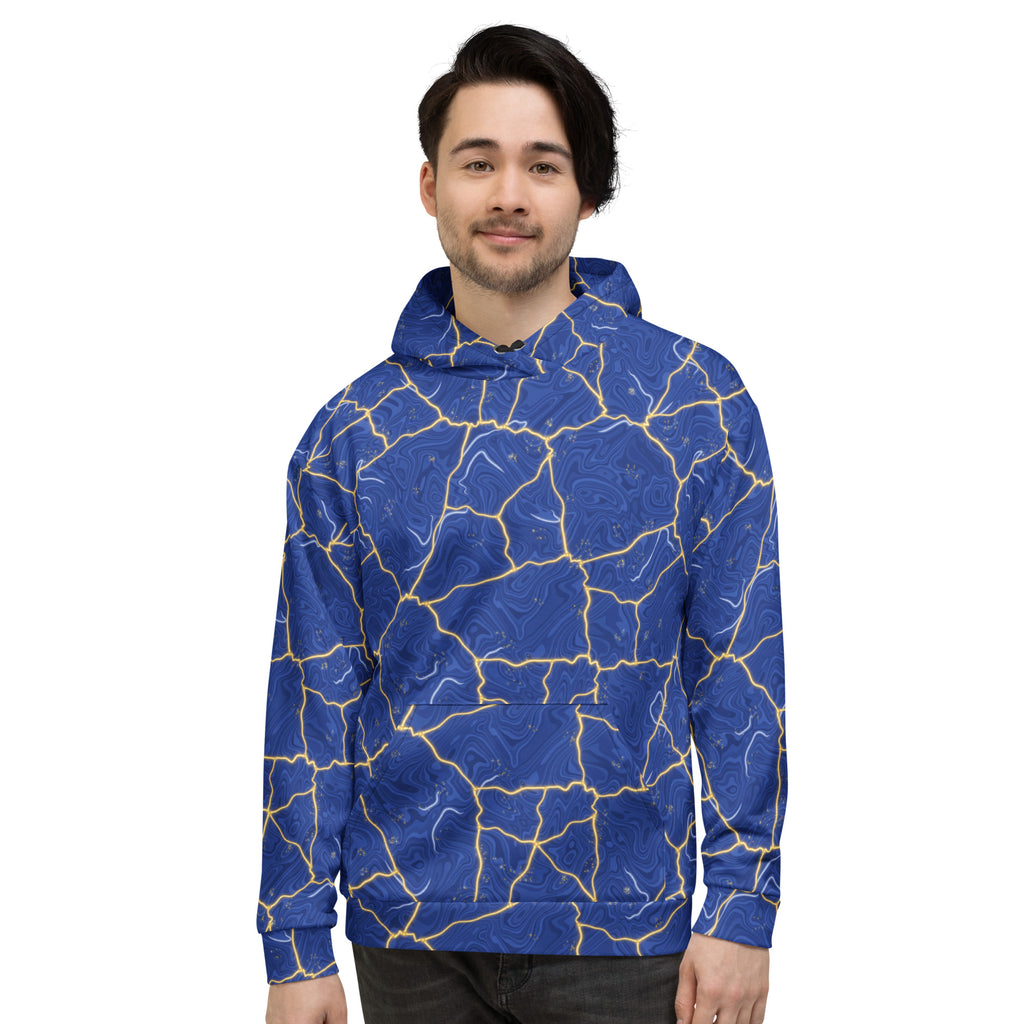 Lapis Kintsugi all-over print hoodie, view 3