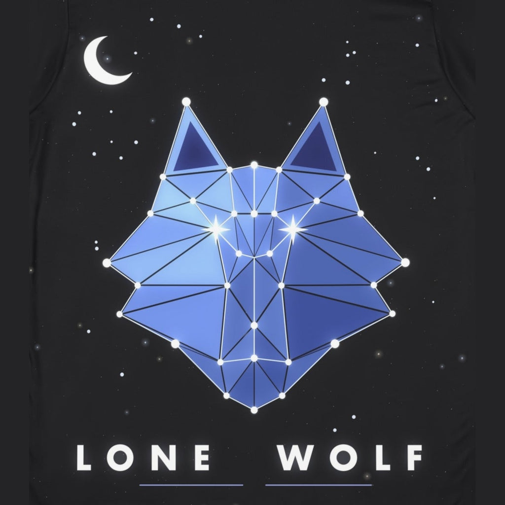 Constellation Wolf all-over print tee, print close-up