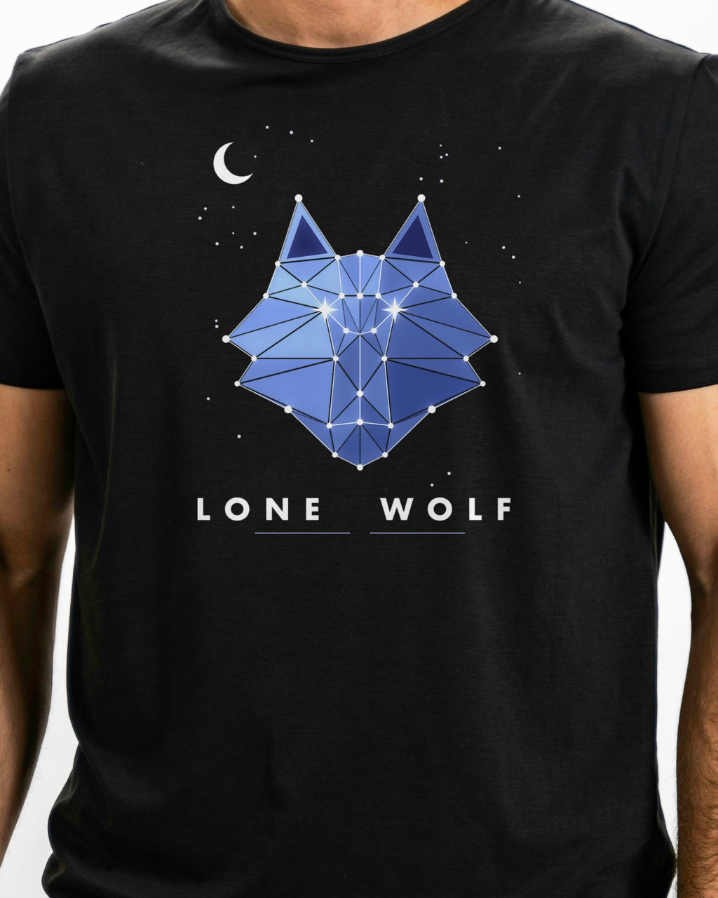 Constellation Wolf graphic tee, view 3
