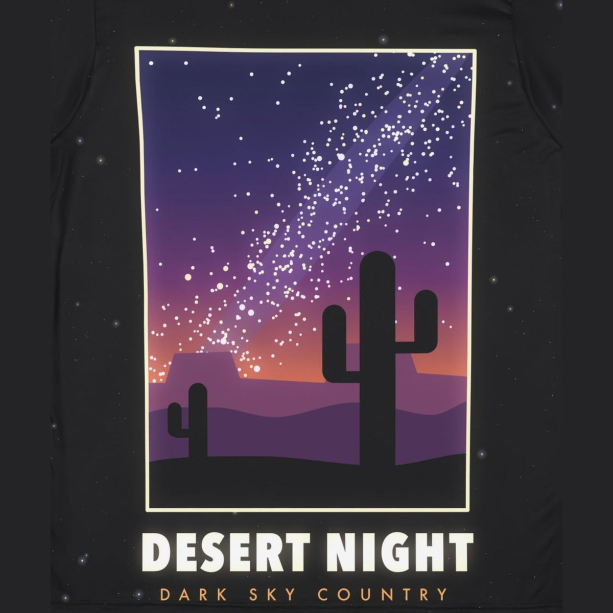 Desert Night all-over print tee, print close-up