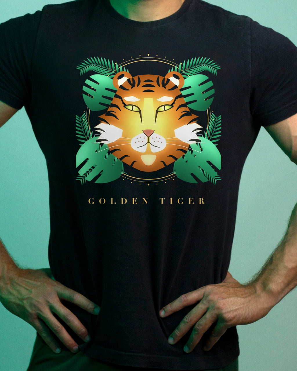 Golden Tiger graphic tee, view 4