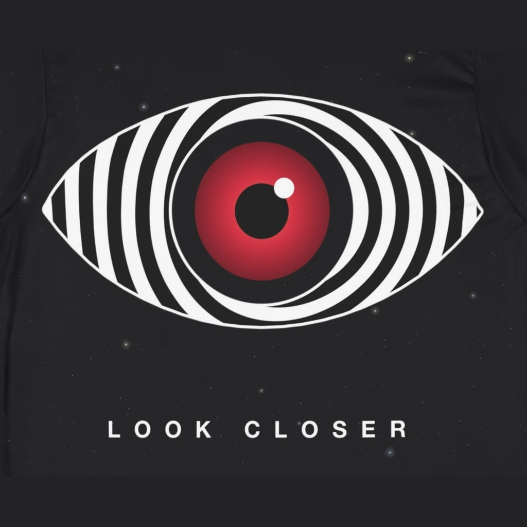 Hypnotic Eye all-over print tee, print close-up