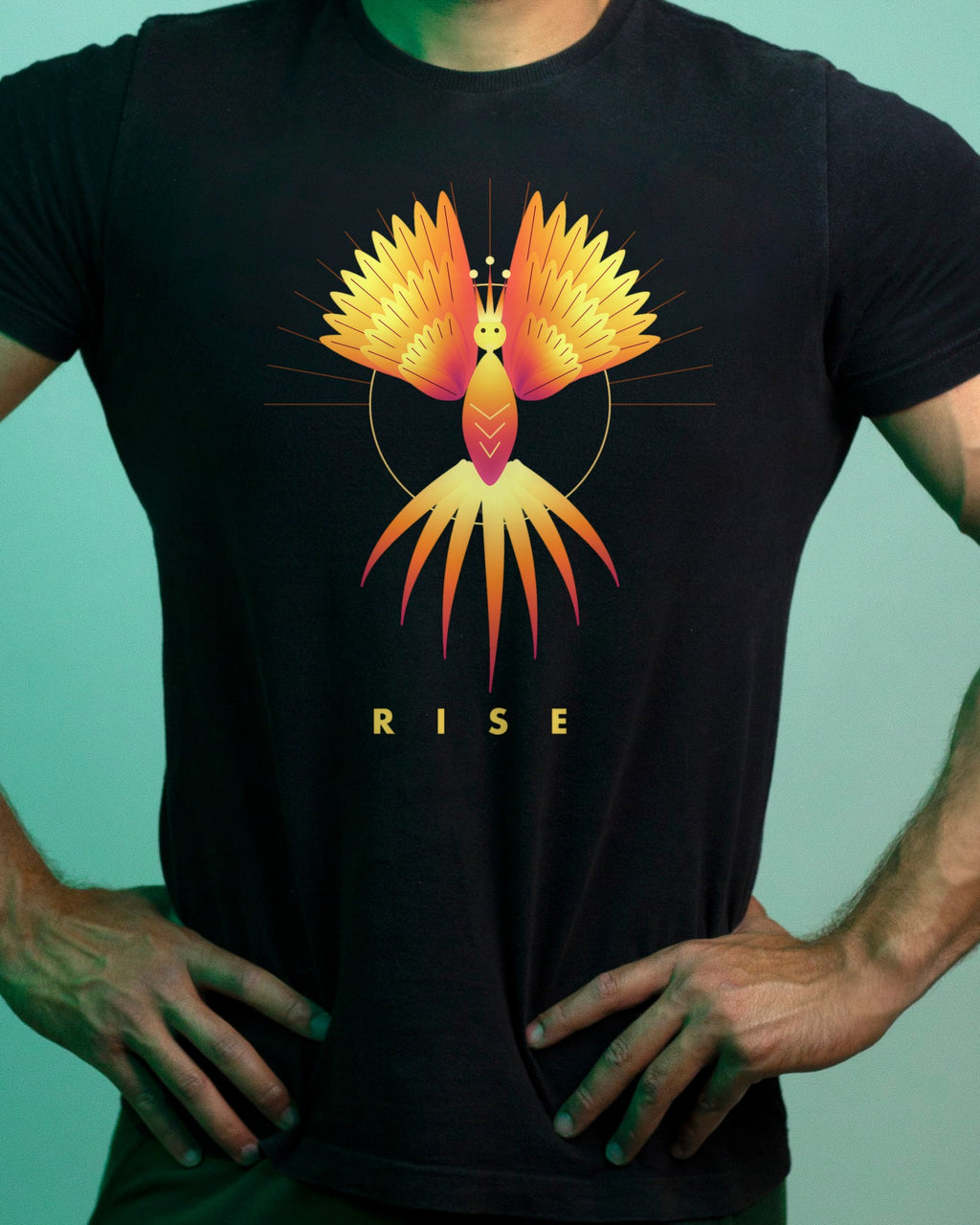 Phoenix Rising graphic tee, view 4
