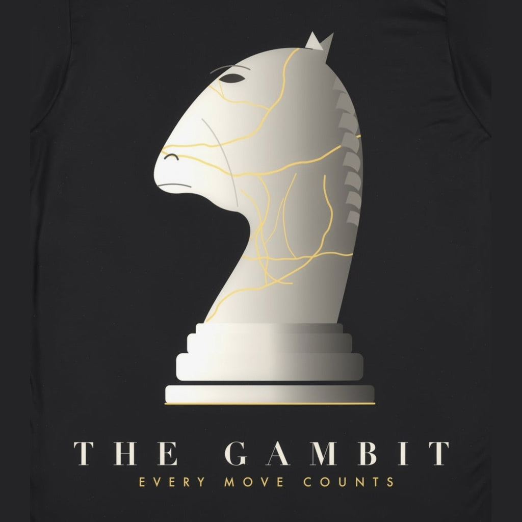 The Gambit all-over print tee, print close-up