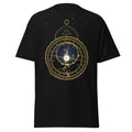 Night Navigator graphic tee in Black, original art by AuraCanvas