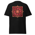 The Sri Yantra graphic tee in Black, original art by AuraCanvas