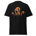 The Fiddleheads graphic tee in Black, original art by AuraCanvas