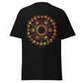 The Maple graphic tee in Black, original art by AuraCanvas