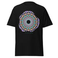 The Coral Garden graphic tee in Black, original art by AuraCanvas