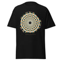Brewster's Kaleidoscope graphic tee in Black, original art by AuraCanvas