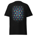 The Opal graphic tee in Black, original art by AuraCanvas