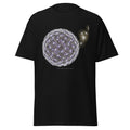 The Dandelion Clock graphic tee in Black, original art by AuraCanvas
