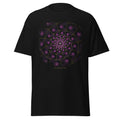 The Droste Spiral graphic tee in Black, original art by AuraCanvas