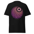 The Vortex Tunnel graphic tee in Black, original art by AuraCanvas