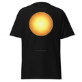 Stellar Resonance graphic tee in Black, original art by AuraCanvas
