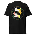 Koi Orbit graphic tee in Black, original art by AuraCanvas