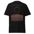 The View from the Moon graphic tee in Black, original art by AuraCanvas