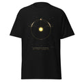 Lagrange Points graphic tee in Black, original art by AuraCanvas