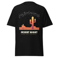Desert Night graphic tee in Black, original art by AuraCanvas