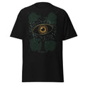 The Panther's Eye graphic tee in Black, original art by AuraCanvas