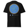 Penrose and the Girih graphic tee in Black, original art by AuraCanvas