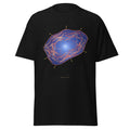 Nebula Drift graphic tee in Black, original art by AuraCanvas